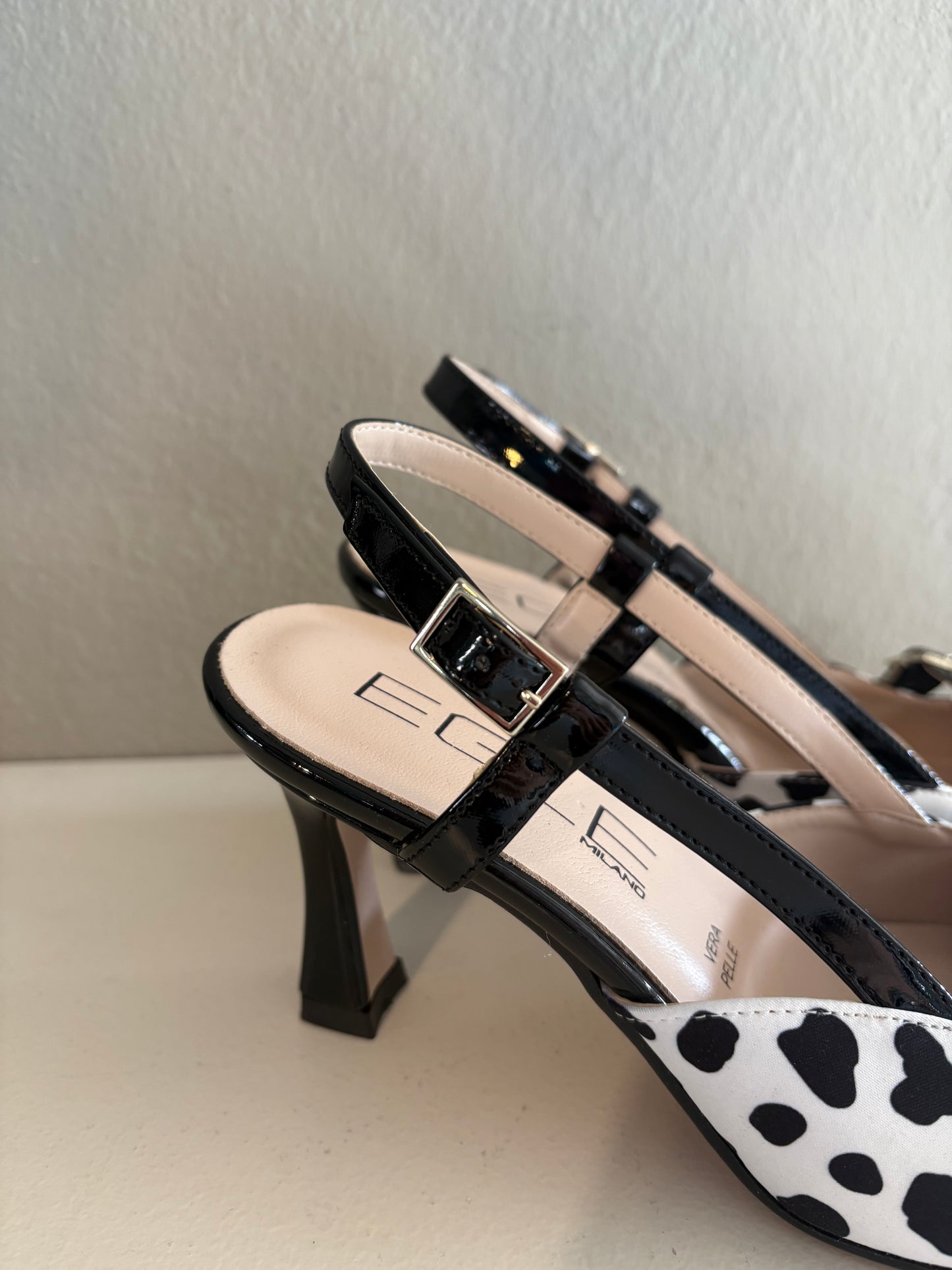 Slingback Bianco e Nero