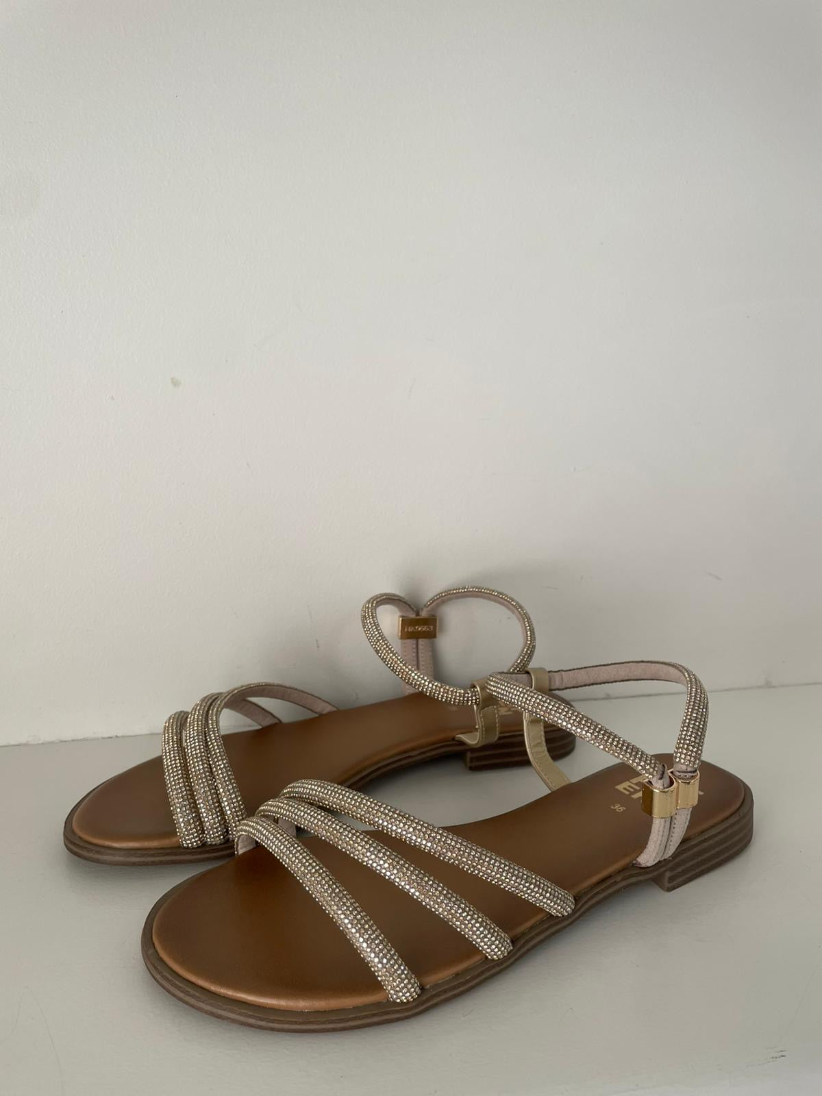 Sandalo con strass