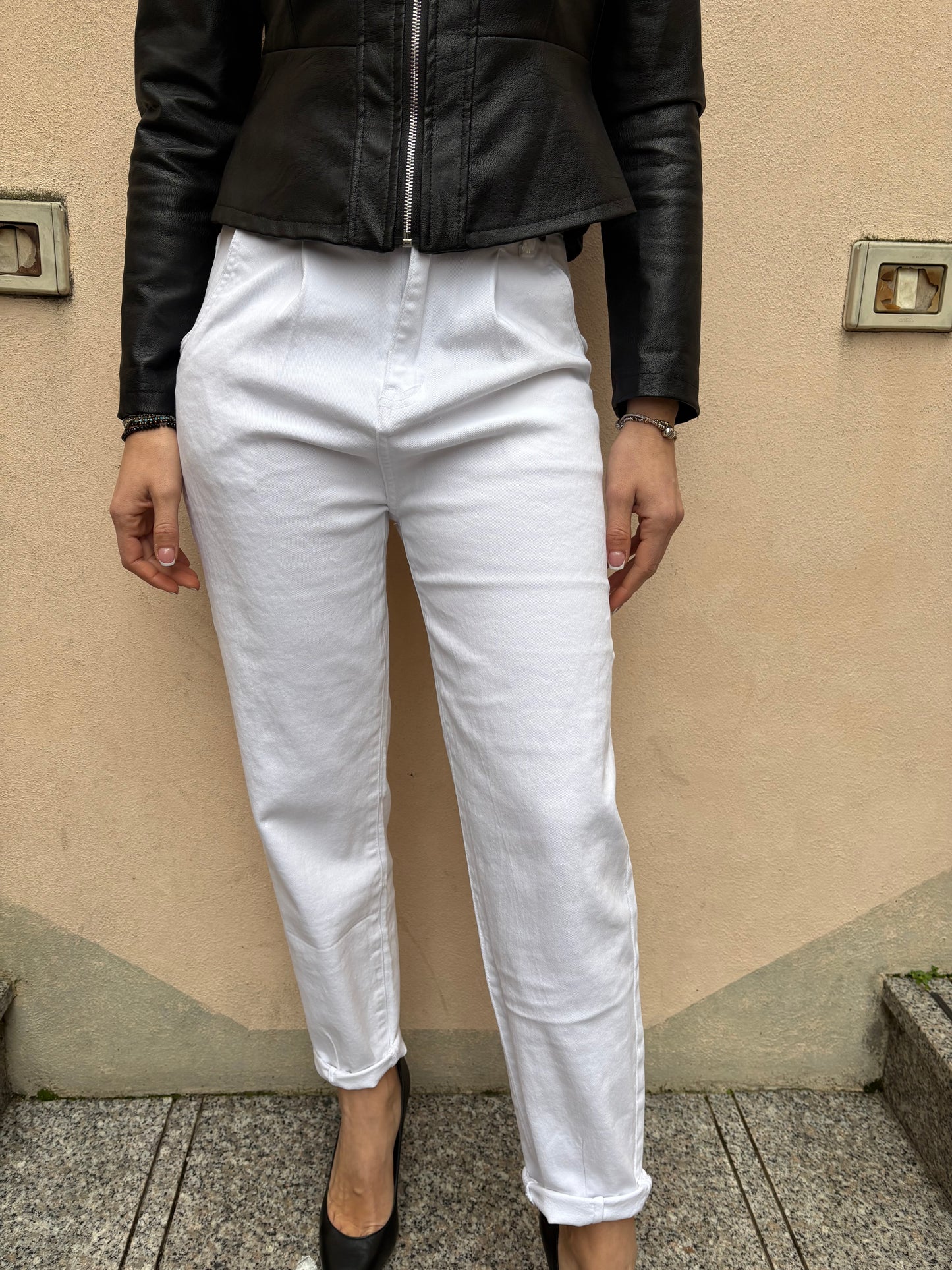 Jeans bianco baggy