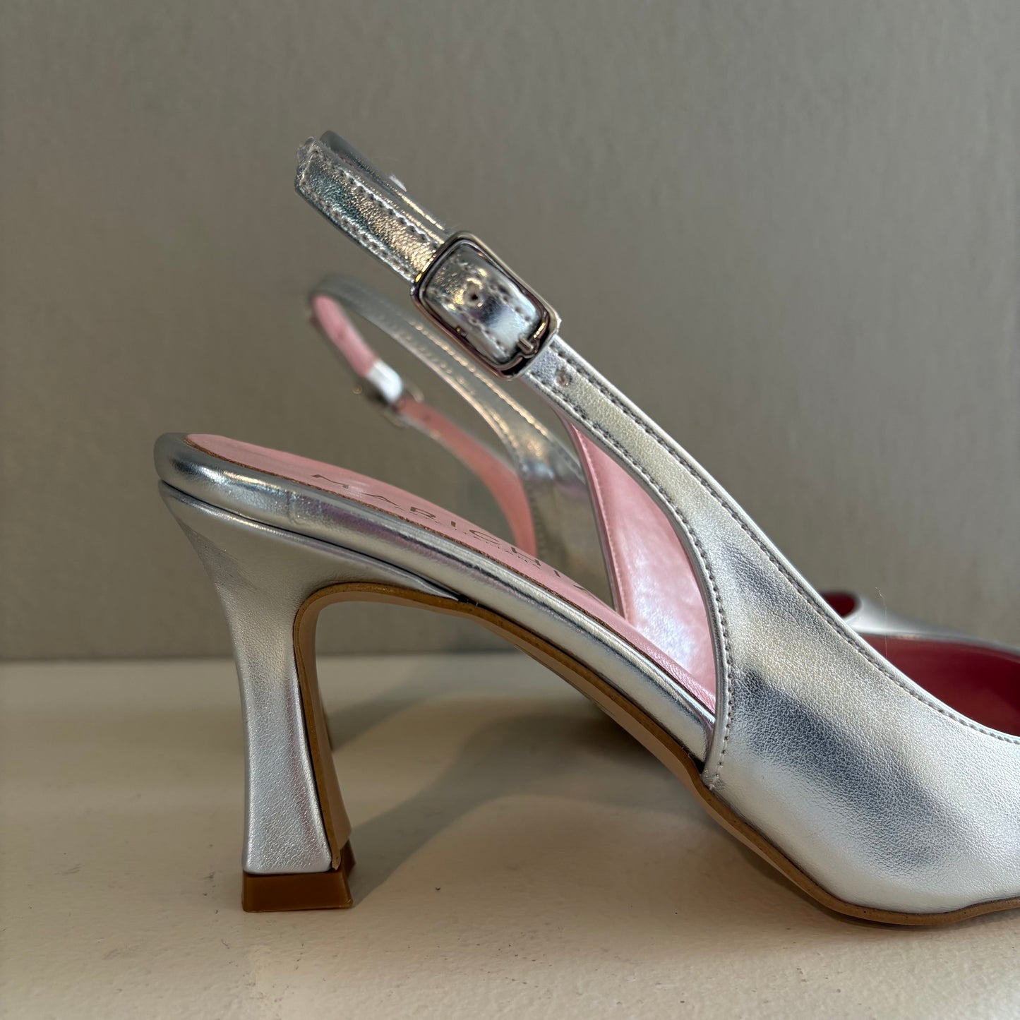 Slingback argento
