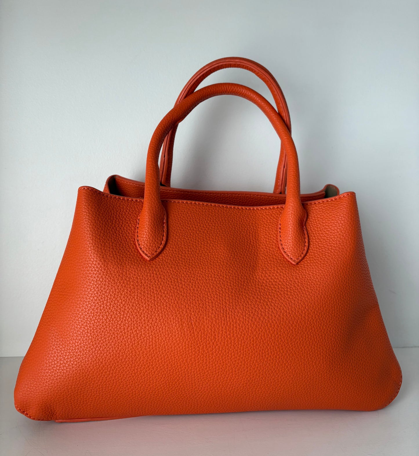 Borsa ecopelle arancio