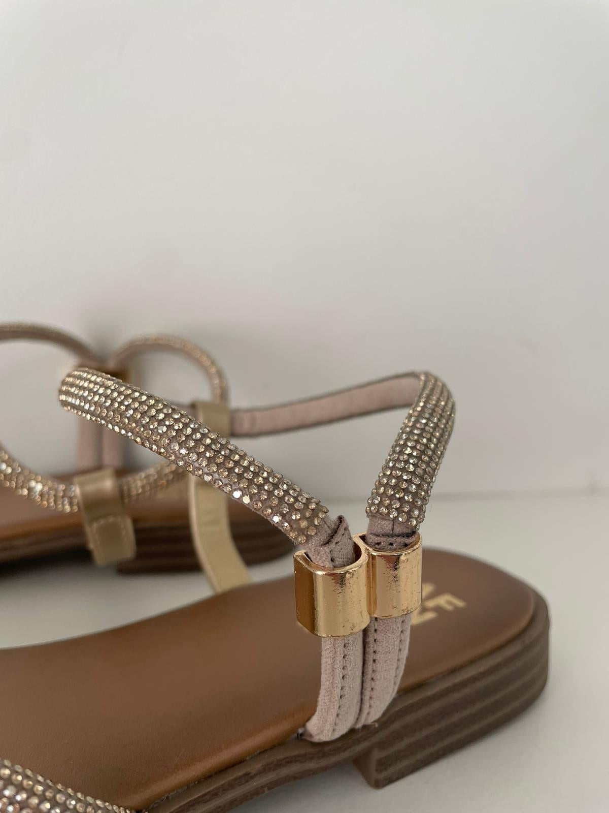 Sandalo con strass