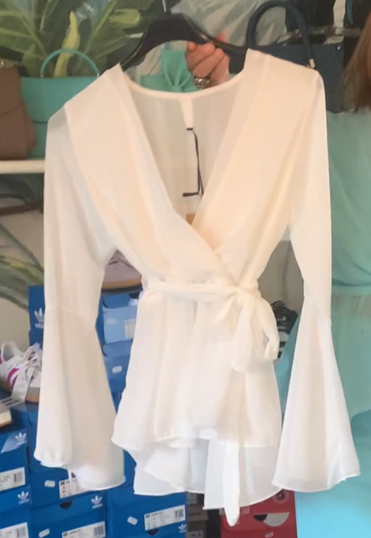Camicia con volant