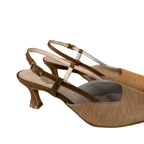 Slingback marrone