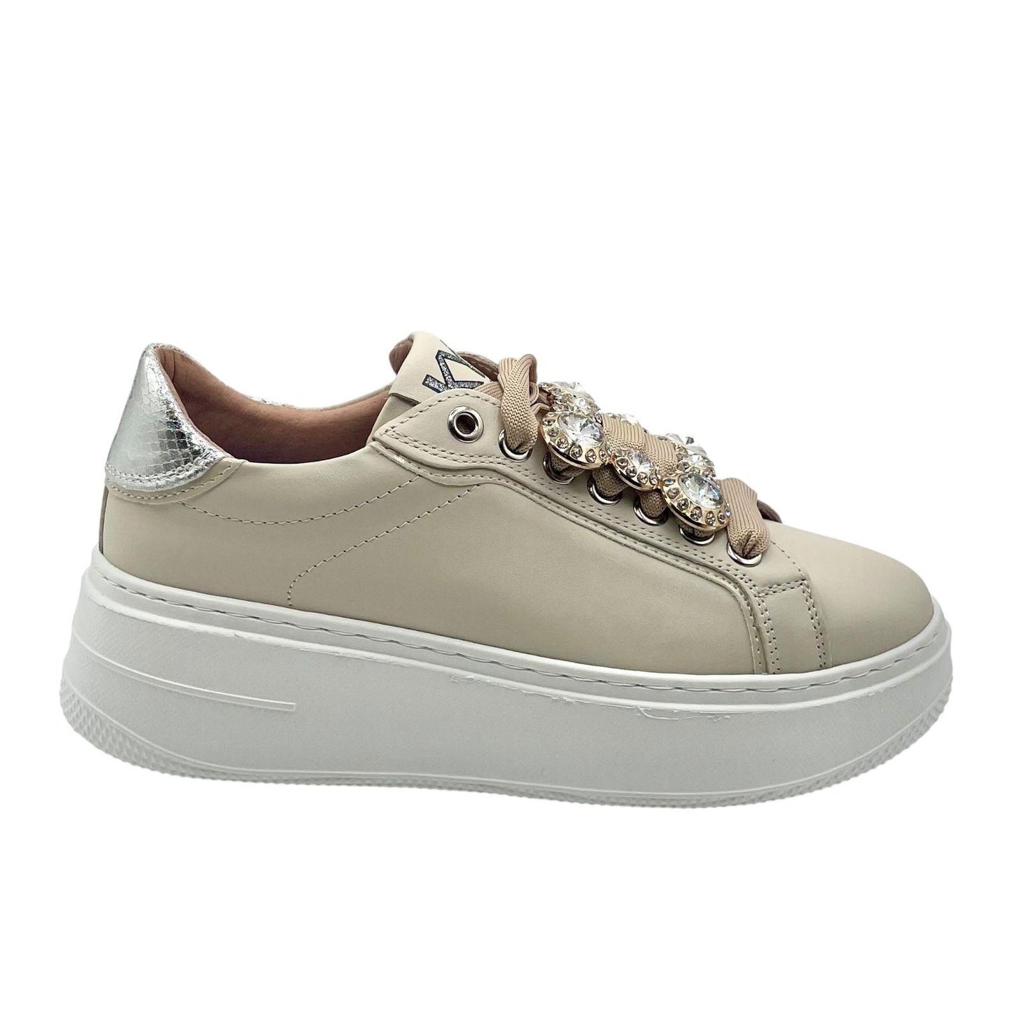 Sneakers pelle panna