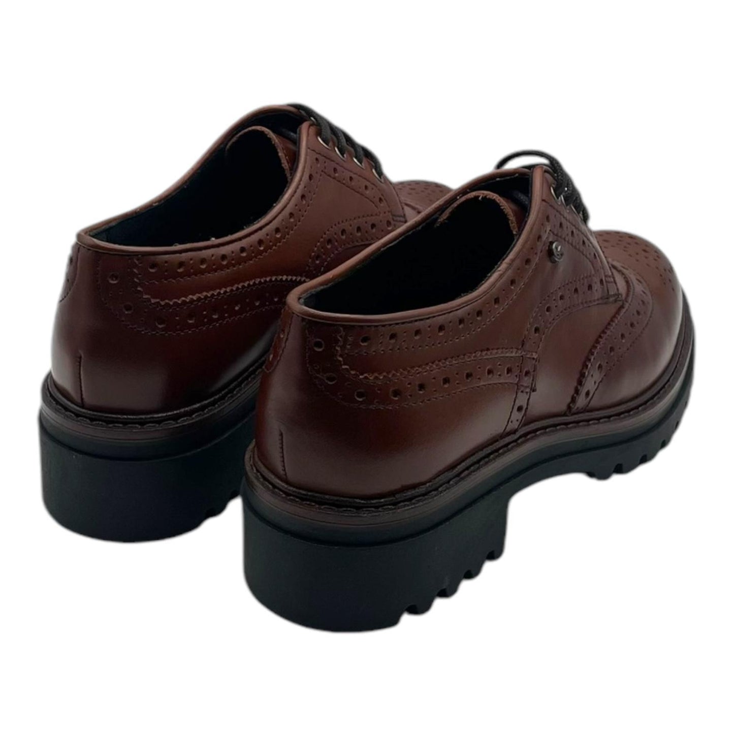 Scarpa francesina testa di moro pelle