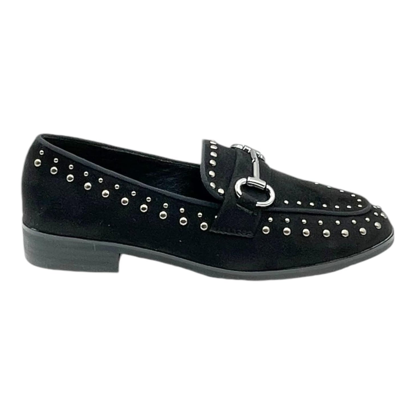 Mocassino nero camoscio