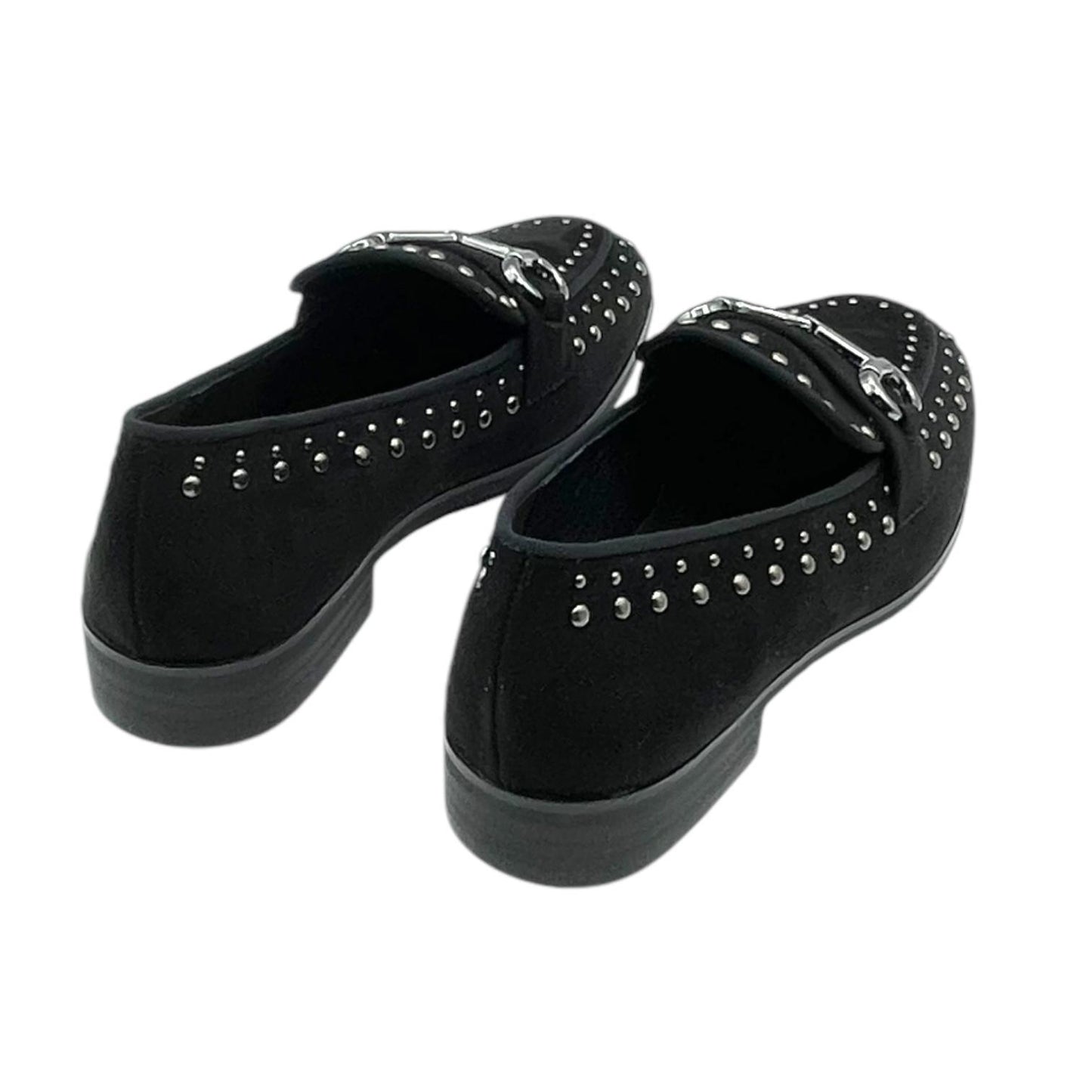 Mocassino nero camoscio
