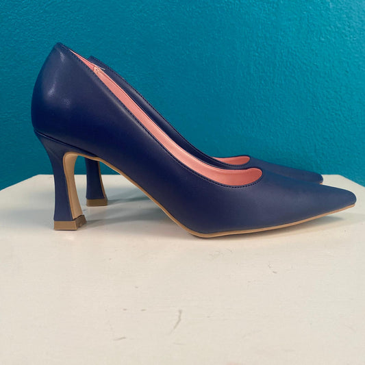 Décolleté blu navy