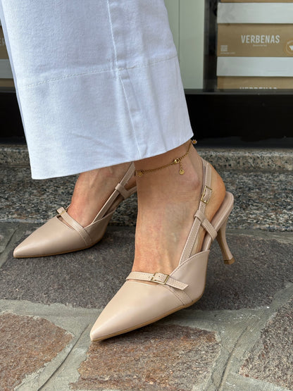 Slingback Nude