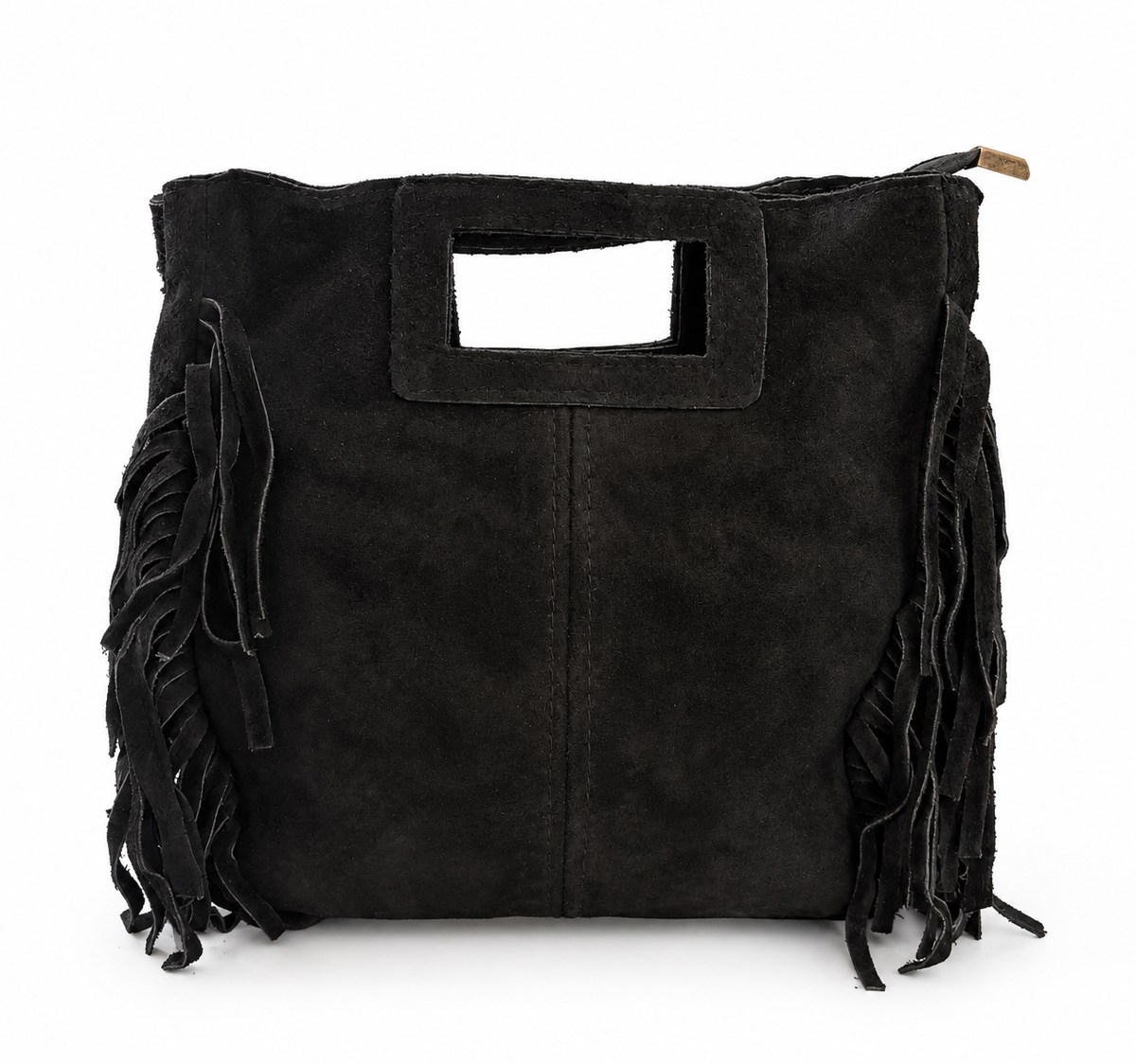 Borsa in pelle e camoscio