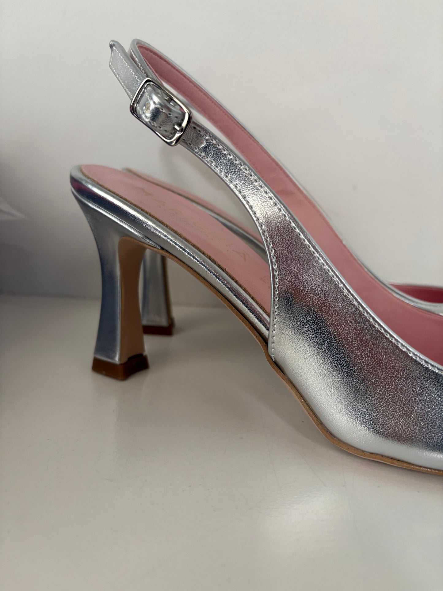 Slingback argento