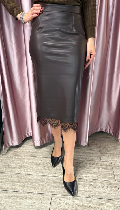 Gonna in ecopelle Susy mix