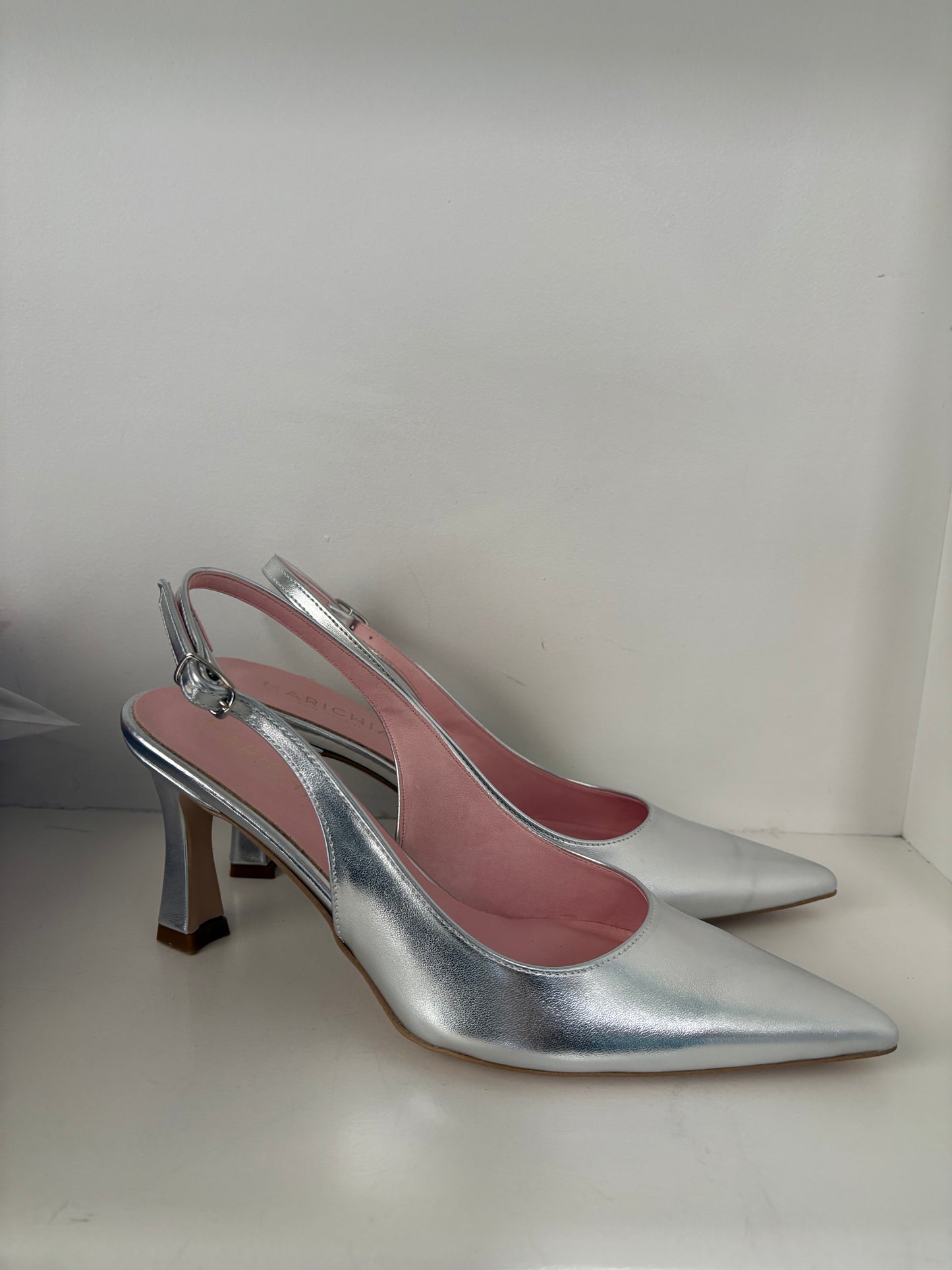 Slingback argento