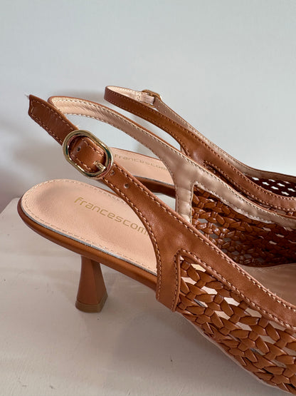 Slingback Cuoio