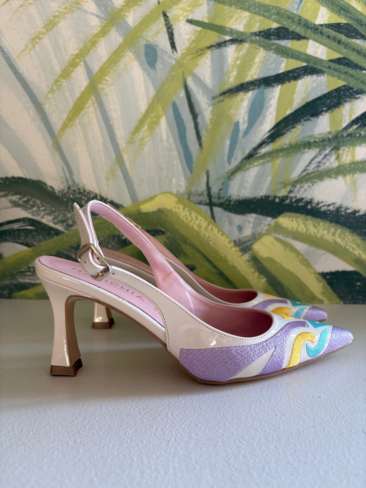 Slingback panna multicolor