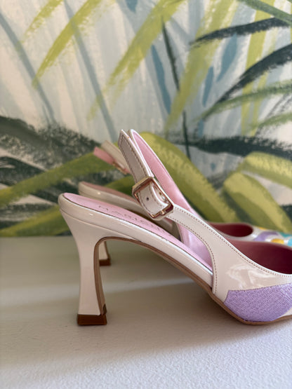 Slingback panna multicolor