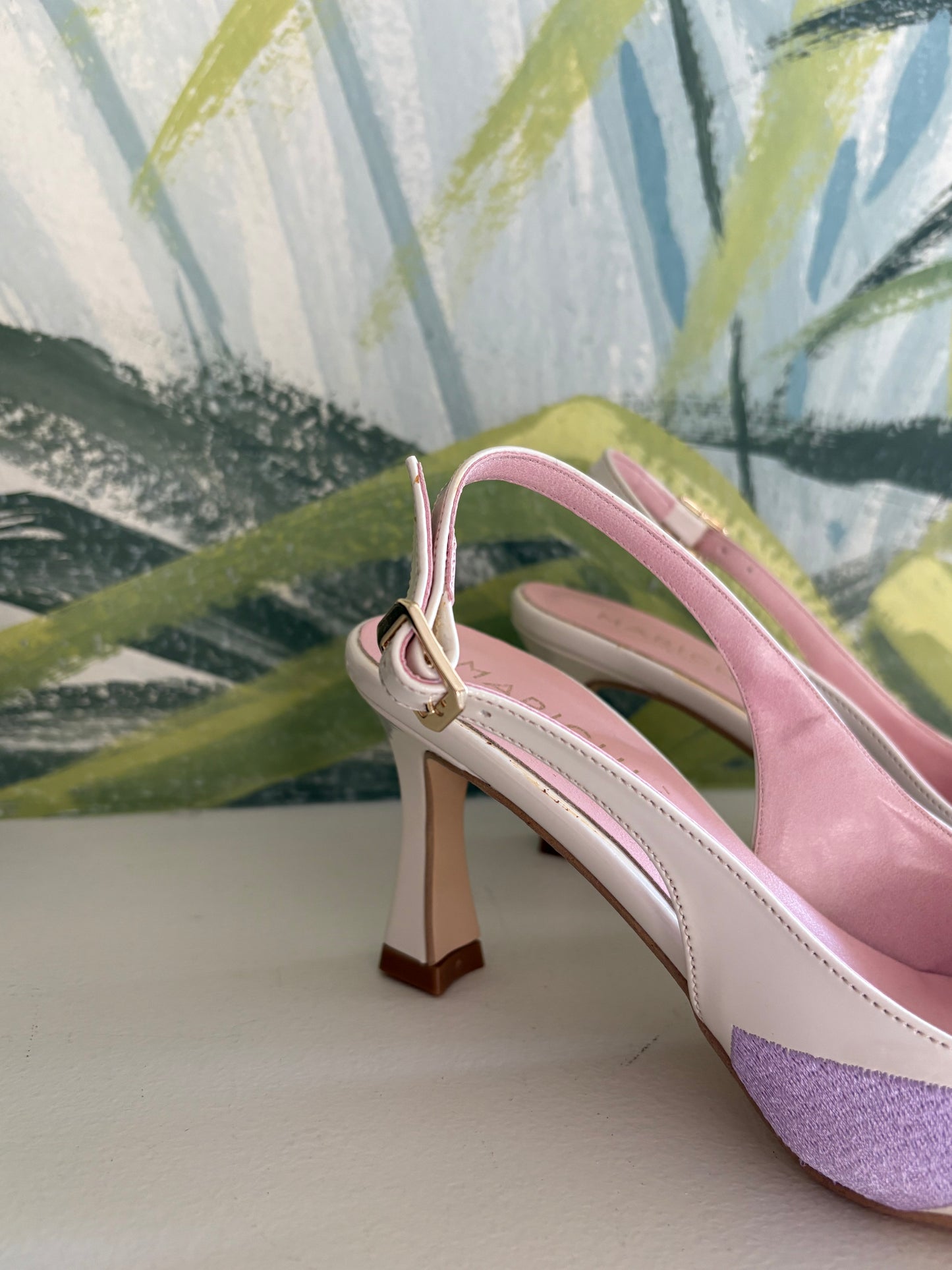 Slingback panna multicolor