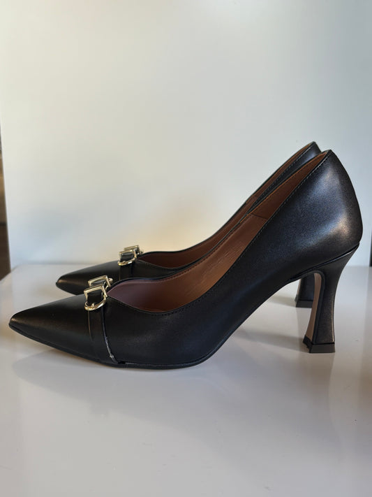 Décolleté con morsetto nero