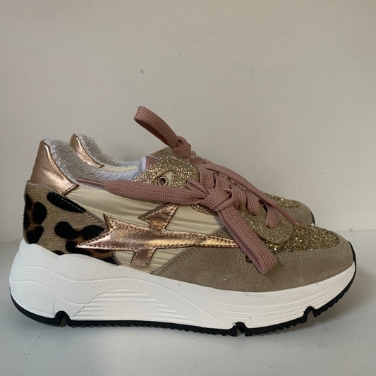 Sneakers beige/maculato