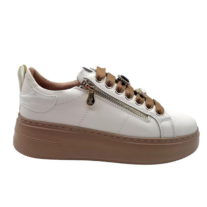 Sneakers pelle bianca