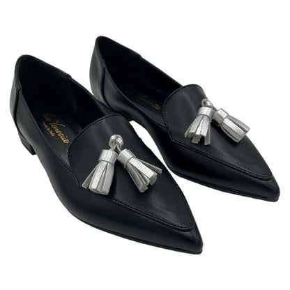 Mocassino nappa argento
