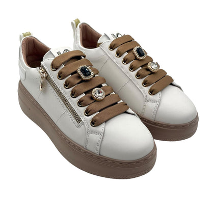 Sneakers pelle bianca